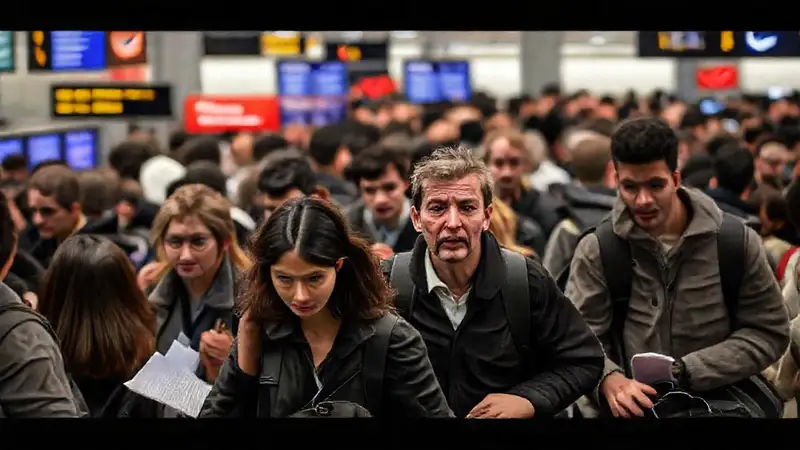 El aeropuerto refleja frustración y confusión