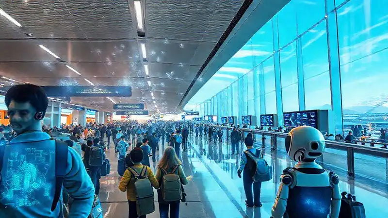 Aeropuerto futurista