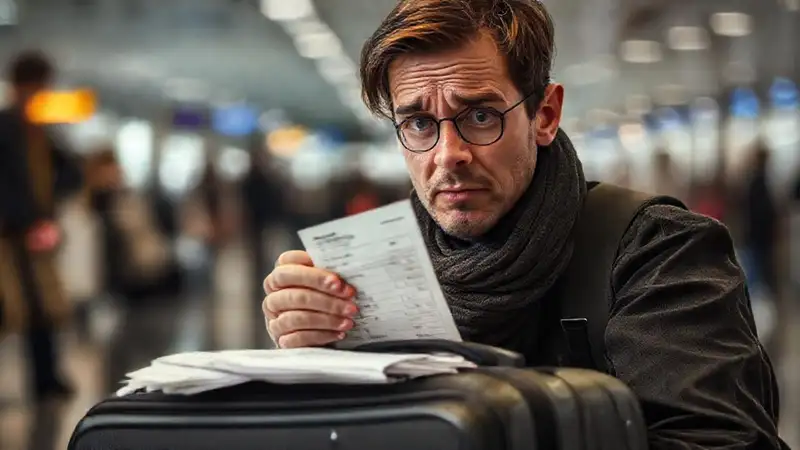 Viajero estresado busca compensación por equipaje perdido