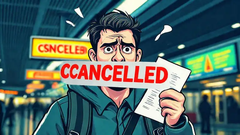 El caos del vuelo cancelado generó preocupación