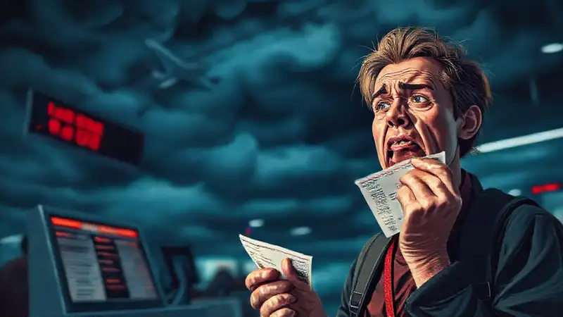 El vuelo cancelado generó frustración y caos