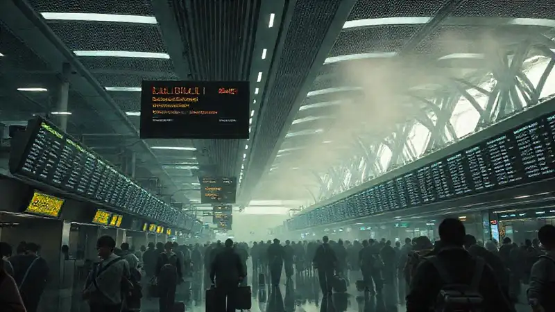 Aeropuerto agobiante