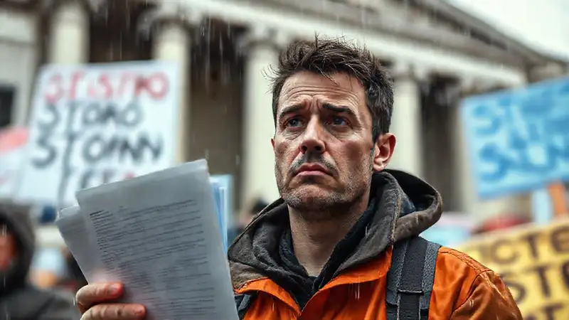 Huelga legal, trabajadores confundidos y protesta