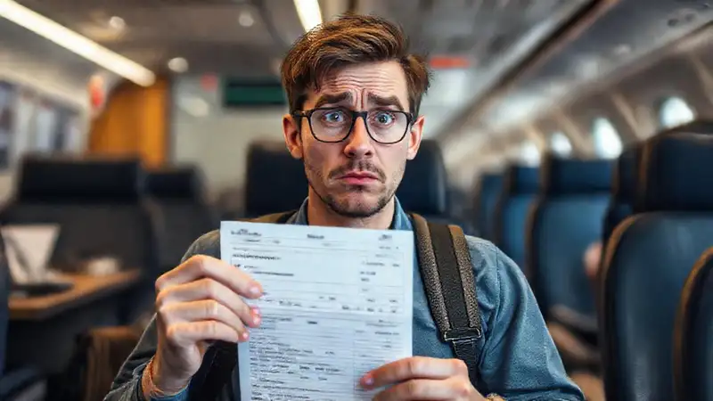 El viajero ansioso busca una solución