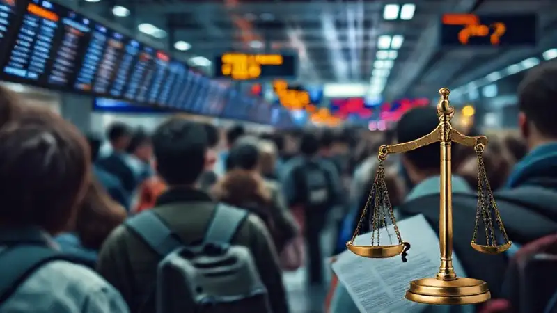 Aeropuerto caótico: viajeros frustrados y justicia incierta
