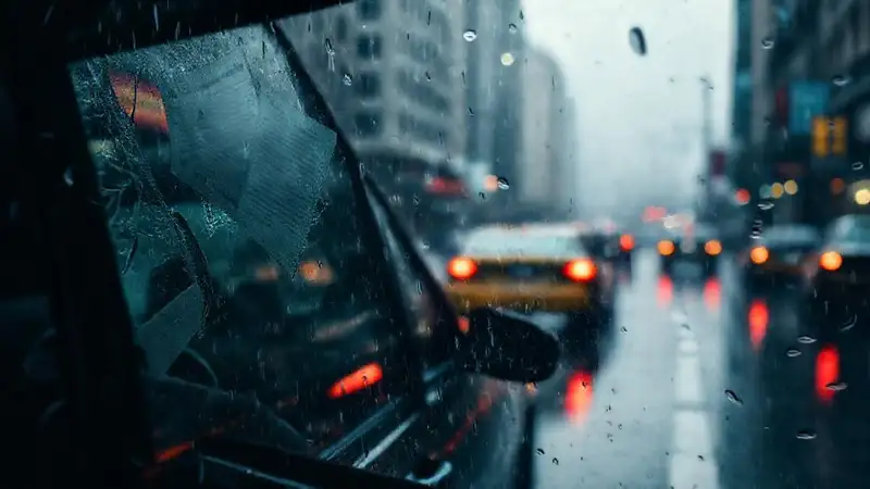 La ciudad lluviosa evoca ansiedad y desolación