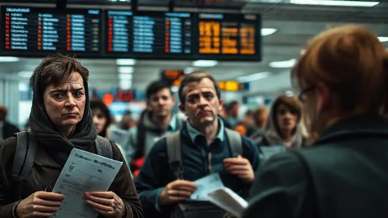 Aeropuerto: pasajeros frustrados buscan soluciones