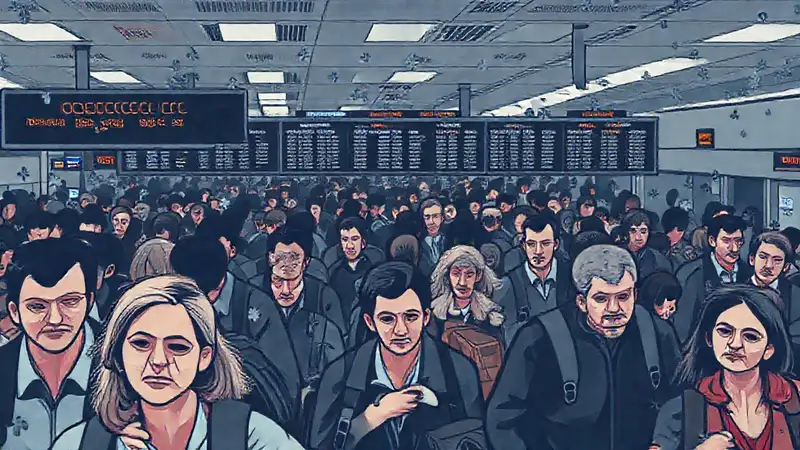 El aeropuerto es un caos frustrante