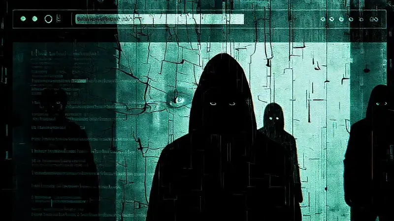 La web presenta una atmósfera inquietante y distorsionada