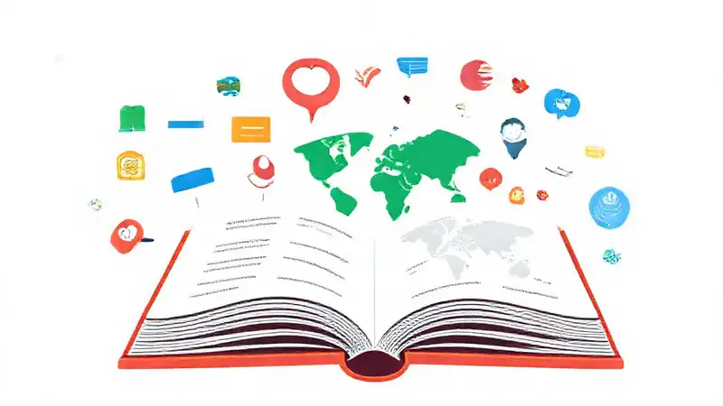 Diseño moderno y colorido para idiomas globales