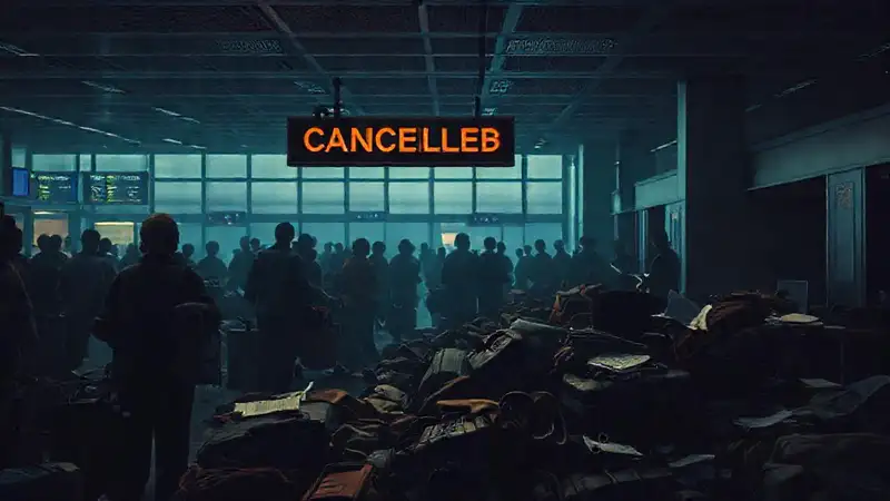 El aeropuerto refleja frustración y caos