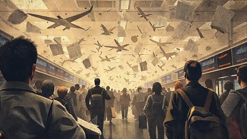 El caos aéreo genera confusión y tensión