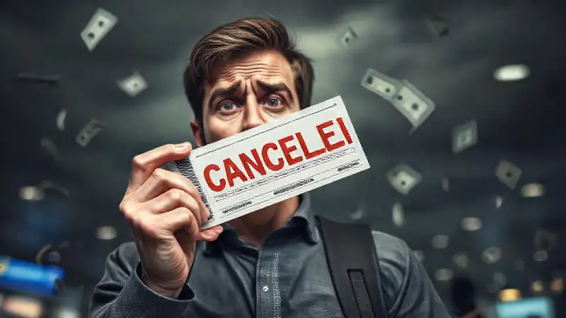 Viajero frustrado cancela vuelo