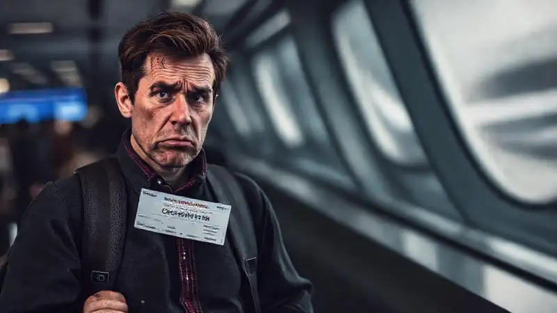 Viajero frustrado cancela vuelo y espera