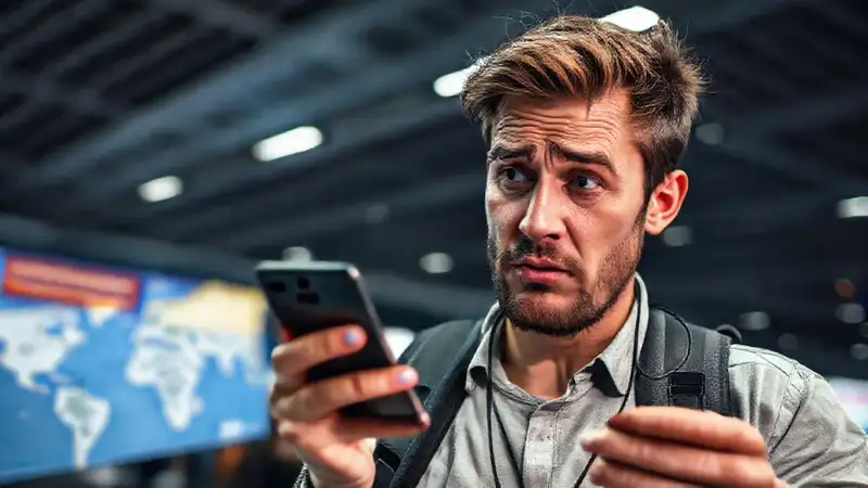 Viajero frustrado, caos digital y cancelación