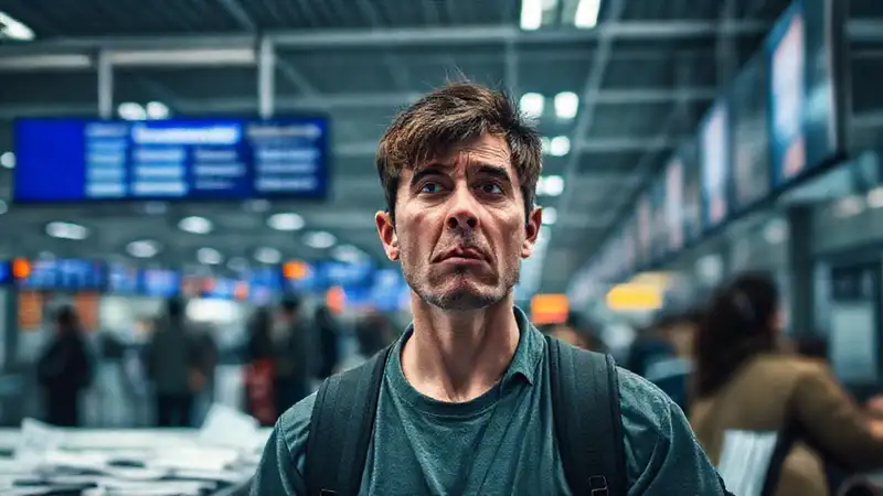 El aeropuerto transmitía frustración y opresión