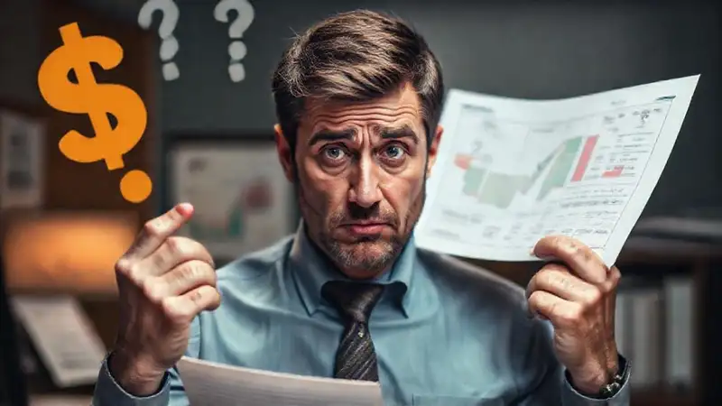 Un hombre frustrado enfrenta problemas financieros legales