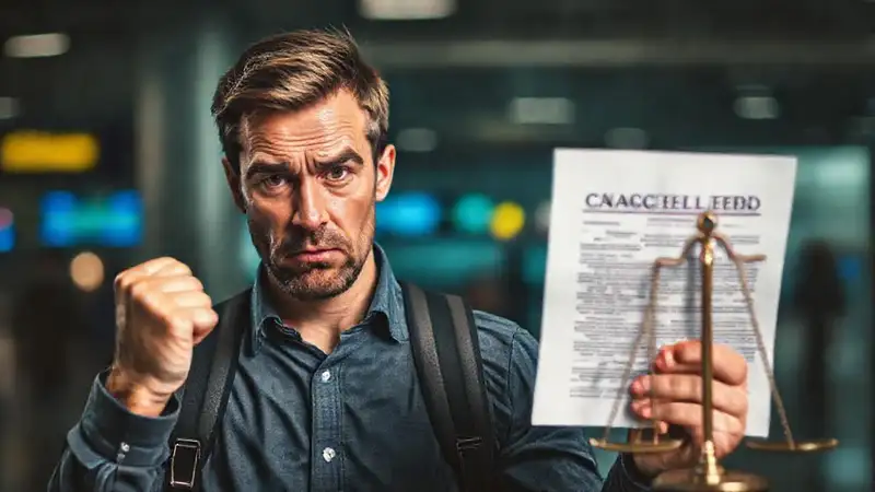 Viajero frustrado cancela vuelo y cuestiona