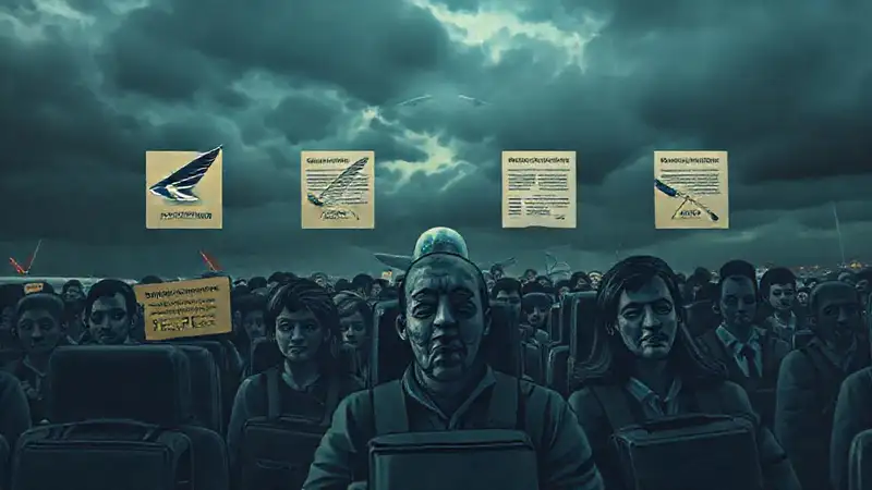 El vuelo colapsó en crisis y pérdidas