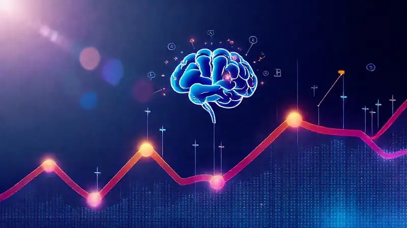 Gráficos abstractos visualizan datos y finanzas
