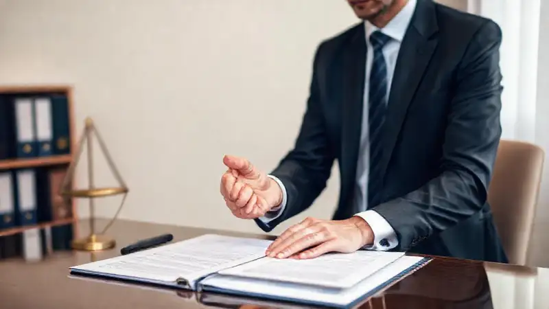 Abogado serio ofrece confianza y resolución