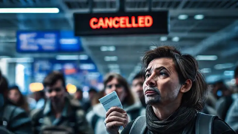 El aeropuerto refleja caos y retrasos
