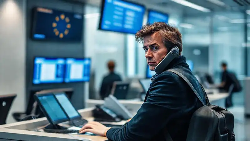 Oficina europea moderna, confusión y retraso