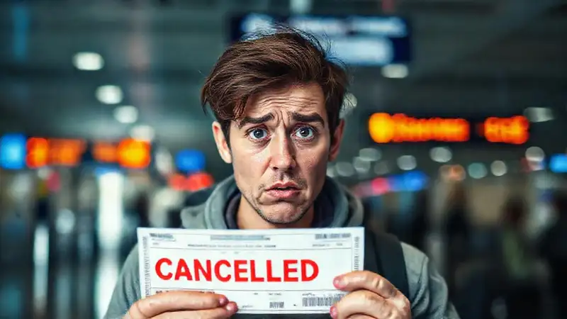 Viajero frustrado cancela vuelo