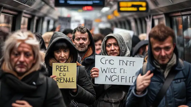 El transporte roto causa confusión y protestas