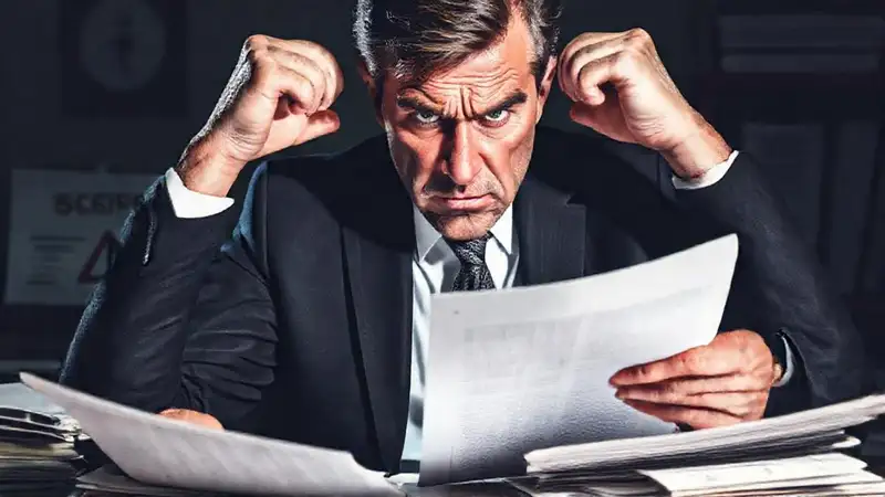 El empresario frustrado enfrenta conflictos legales sombríos
