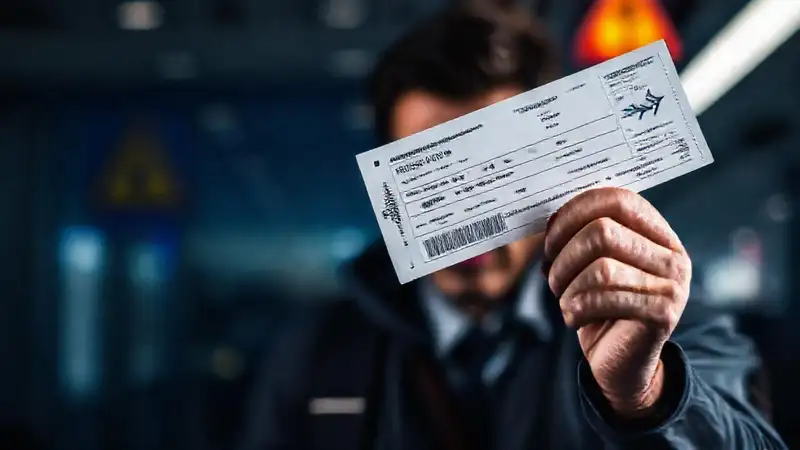 Documentos legales y viajero frustrado