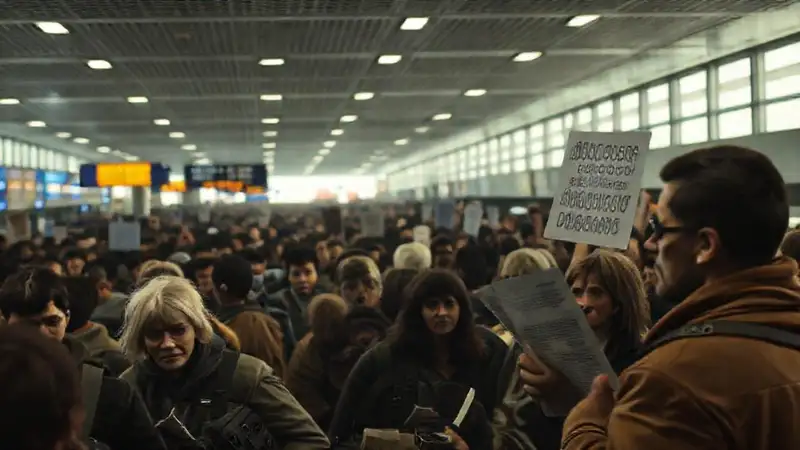 Aeropuerto: caos