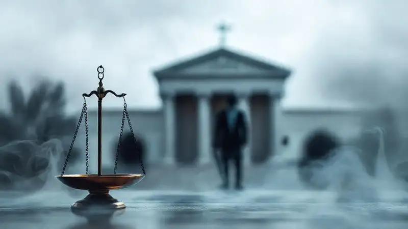 La justicia pondera en bruma serena