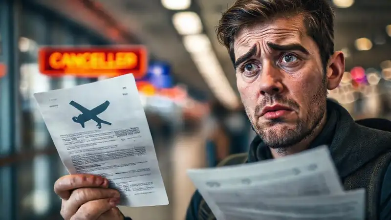 Viaje cancelado, incertidumbre y trámites legales