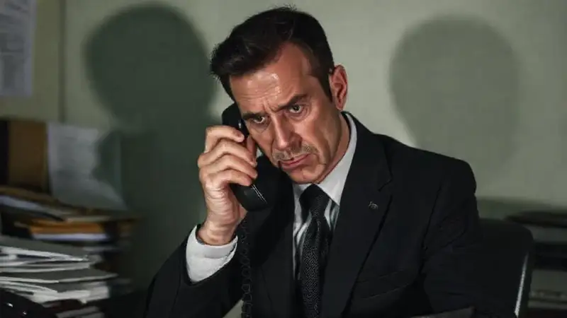 Un hombre serio tomó una decisión final