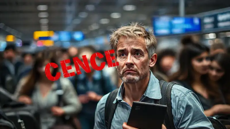 El viajero canceló el vuelo