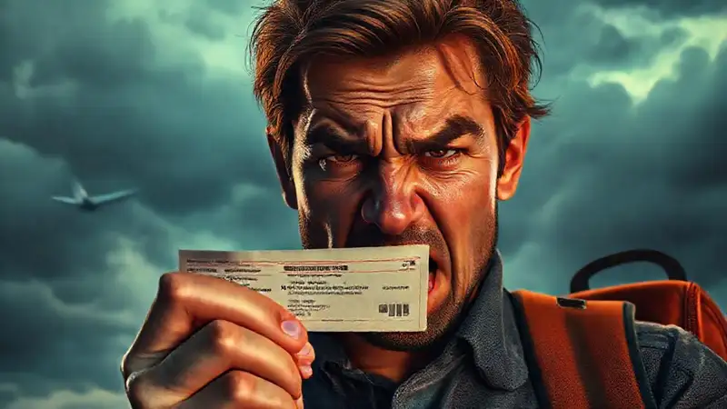 El viajero canceló su vuelo frustrado