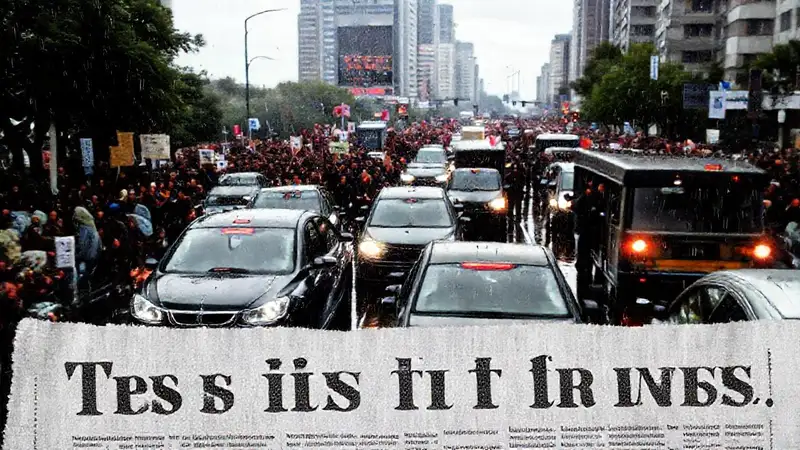 El caos urbano bloquea las calles