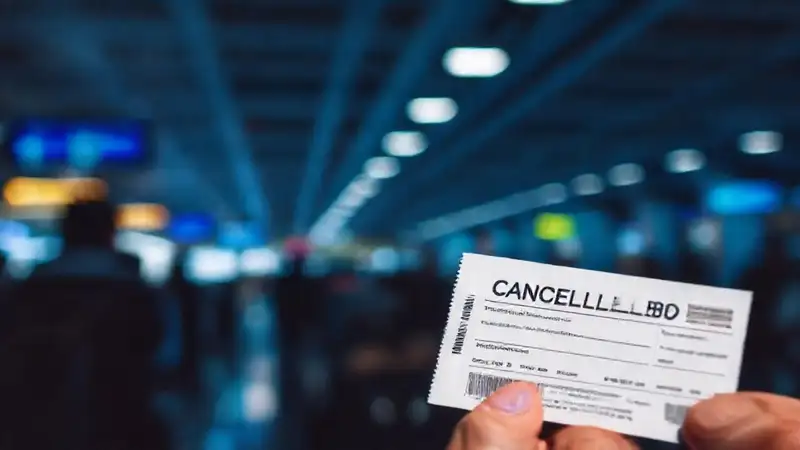 Un viaje cancelado causa frustración visual