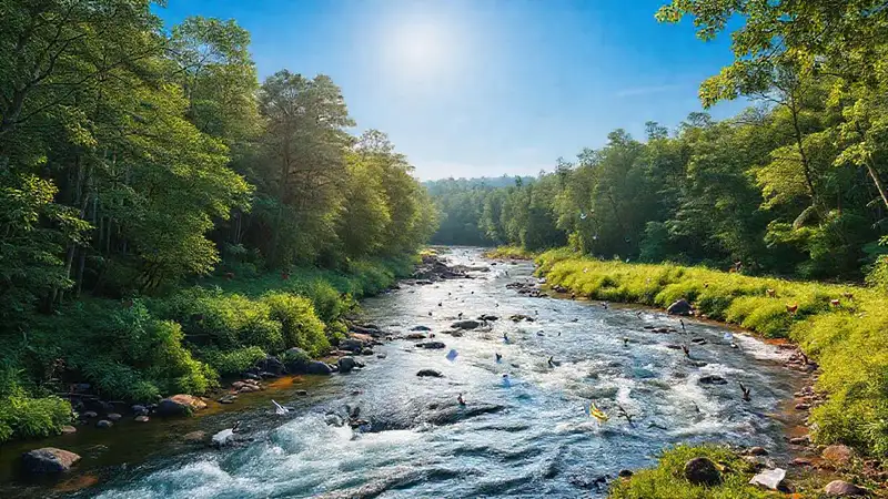 Un bosque próspero y esperanza brillan