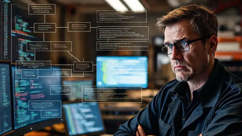 Un ingeniero frustrado analiza datos complejos