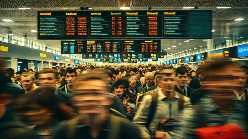 Aeropuerto congestionado