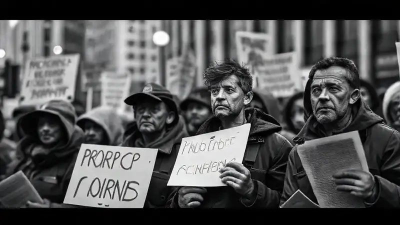 Trabajadores protestan con frustración y ley