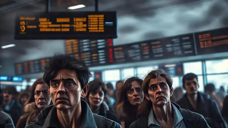 El aeropuerto refleja confusión y ansiedad