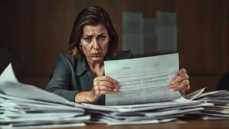 Una mujer duda ante un contrato